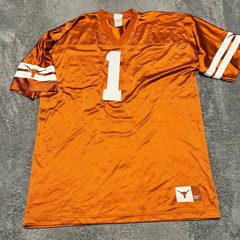 Texas Longhorn Apparel Jersey Mens XL Orange Mesh #1 Shirt